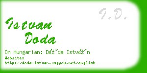 istvan doda business card